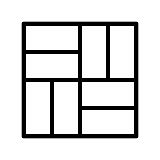 Backsplash icon representing kitchen wall protection and tile design